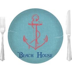 Chic Beach House Glass Lunch / Dinner Plate 10"