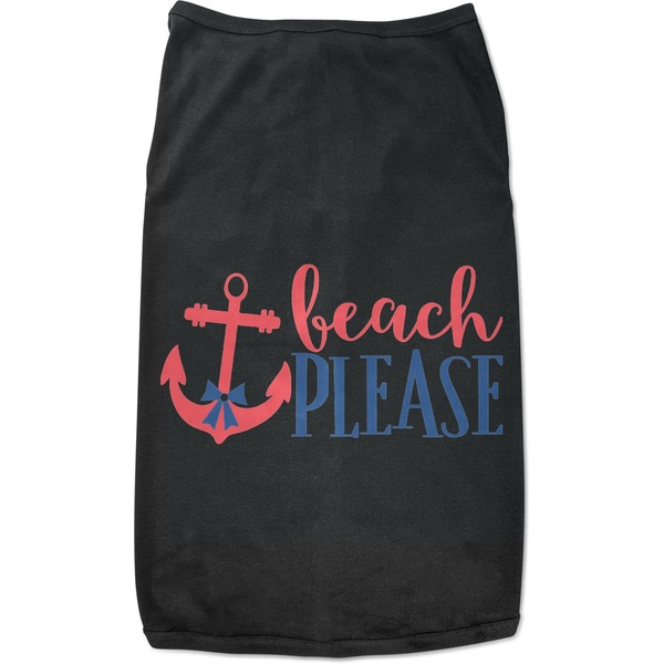 Custom Chic Beach House Black Pet Shirt