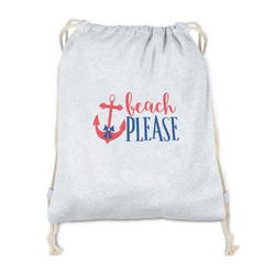 Chic Beach House Drawstring Backpack - Sweatshirt Fleece - Single Sided