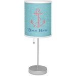 Chic Beach House 7" Drum Lamp with Shade Linen