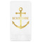 Chic Beach House Foil Stamped Guest Napkins - Front View