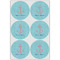 Chic Beach House Icing Circle - Large - Set of 6