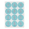 Chic Beach House Icing Circle - Small - Set of 12