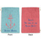 Chic Beach House Large Laundry Bag - Front & Back View