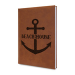 Chic Beach House Leather Sketchbook - Small - Single Sided