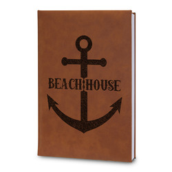 Chic Beach House Leatherette Journal - Large - Double Sided