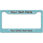 Chic Beach House License Plate Frame - Style B