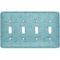 Chic Beach House Light Switch Cover (4 Toggle Plate)