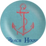 Chic Beach House Melamine Plate