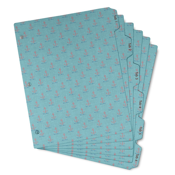 Custom Chic Beach House Binder Tab Divider - Set of 6