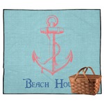 Chic Beach House Outdoor Picnic Blanket