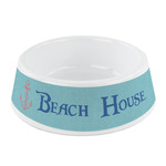 Chic Beach House Plastic Dog Bowl - Small