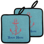 Chic Beach House Pot Holders - Set of 2