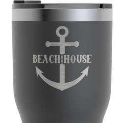 Chic Beach House RTIC Tumbler - Black - Engraved Front & Back
