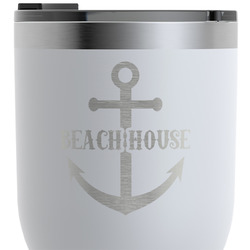 Chic Beach House RTIC Tumbler - White - Engraved Front & Back