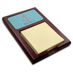 Chic Beach House Red Mahogany Sticky Note Holder