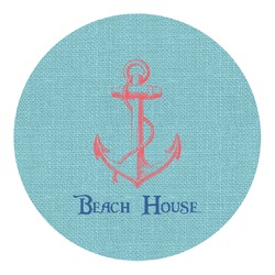 Chic Beach House Round Decal - Medium