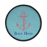 Chic Beach House Iron On Round Patch