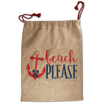 Chic Beach House Santa Sack - Front