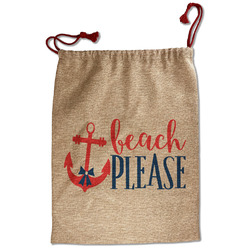 Chic Beach House Santa Sack - Front