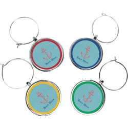 Chic Beach House Wine Charms (Set of 4)