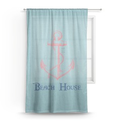 Chic Beach House Sheer Curtain - 50"x84"