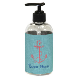 Chic Beach House Plastic Soap / Lotion Dispenser (8 oz - Small - Black)