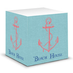 Chic Beach House Sticky Note Cube