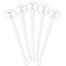 Chic Beach House White Plastic 5.5" Stir Stick - Fan View