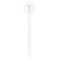 Chic Beach House White Plastic 5.5" Stir Stick - Round - Single Stick