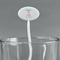 Chic Beach House White Plastic 7" Stir Stick - Oval - Main