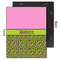 Pink & Lime Green Leopard 11x14 Wood Print - Front & Back View