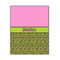 Pink & Lime Green Leopard 11x14 Wood Print - Front View