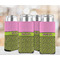 Pink & Lime Green Leopard 12oz Tall Can Sleeve - Set of 4 - LIFESTYLE