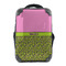 Pink & Lime Green Leopard 15" Backpack - FRONT