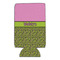 Pink & Lime Green Leopard 16oz Can Sleeve - Set of 4 - FRONT