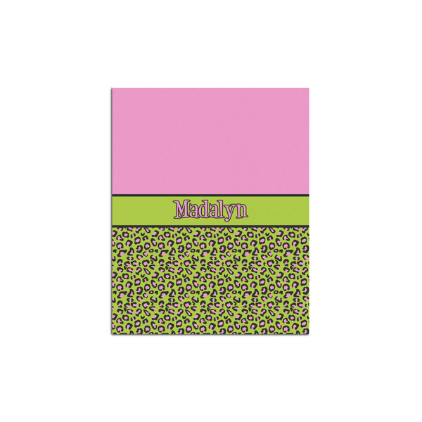 Custom Pink & Lime Green Leopard Poster - Multiple Sizes (Personalized)