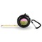 Pink & Lime Green Leopard 6-Ft Pocket Tape Measure with Carabiner Hook - Front