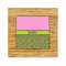 Pink & Lime Green Leopard Bamboo Trivet with 6" Tile - FRONT