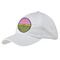 Pink & Lime Green Leopard Baseball Cap - White (Personalized)