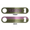 Pink & Lime Green Leopard Bottle Opener - Front & Back