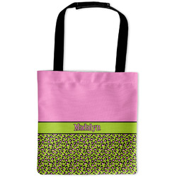 Pink & Lime Green Leopard Auto Back Seat Organizer Bag (Personalized)