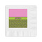 Pink & Lime Green Leopard Coined Cocktail Napkins (Personalized)