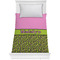 Pink & Lime Green Leopard Comforter (Twin)