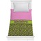 Pink & Lime Green Leopard Comforter (Twin)