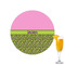 Pink & Lime Green Leopard Drink Topper - Small - Single with Drink