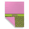 Pink & Lime Green Leopard Garden Flags - Large - Double Sided - FRONT FOLDED