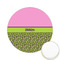 Pink & Lime Green Leopard Icing Circle - Small - Front