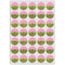 Pink & Lime Green Leopard Icing Circle - XSmall - Set of 35