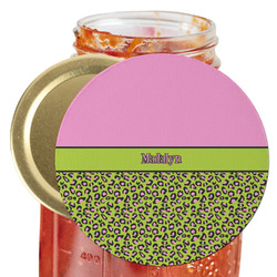 Pink & Lime Green Leopard Jar Opener (Personalized)